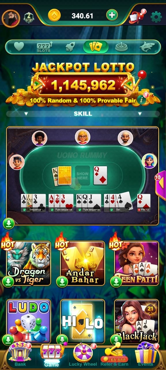 Card Games inside Yono Rummy